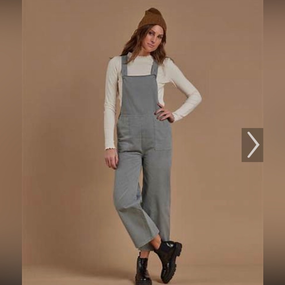 Rylee + Cru Dusty Blue overall